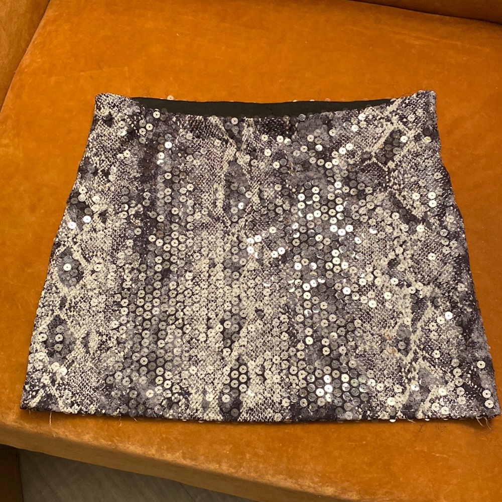 Bebe Sequin Micro Mini Skirt